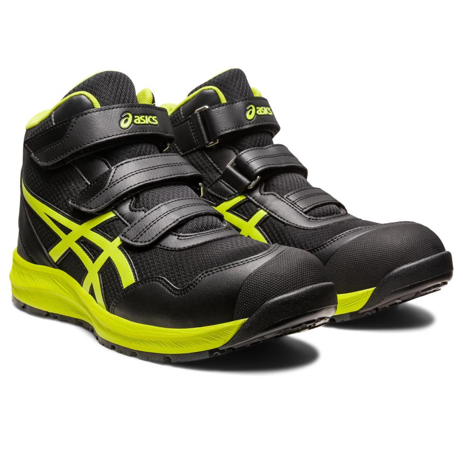 ASICS アシックス ウィンジョブ CP216 ブラック×ネオンライム 27.0cm