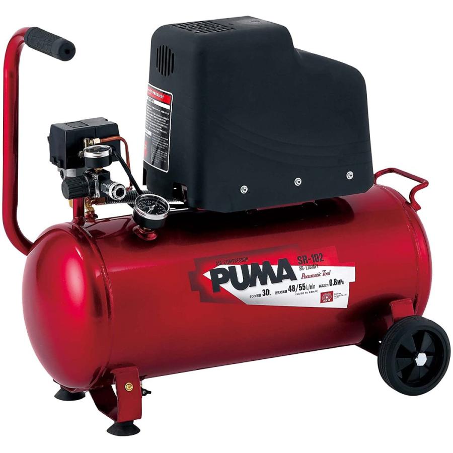 SK11 オイルレス エアーコンプレッサー SR-102 タンク容量 30L