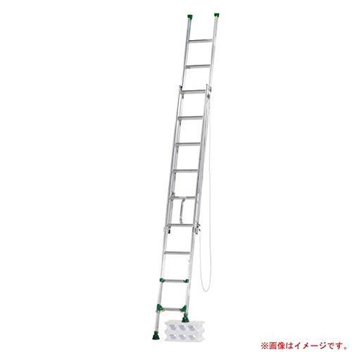 アルインコ(ALINCO) 段差があっても設置可能 伸縮脚付き2連はしご ANE-53FX 全長2.77~5.31ｍ　＊ 配送不可地域の場合キャンセルさ せて頂きます
