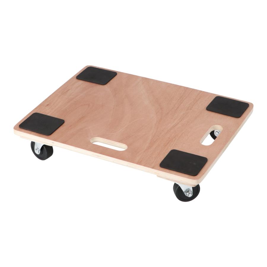 LIFELEX コーナンオリジナル 木製平台車 中 450×600／自在キャスター4
