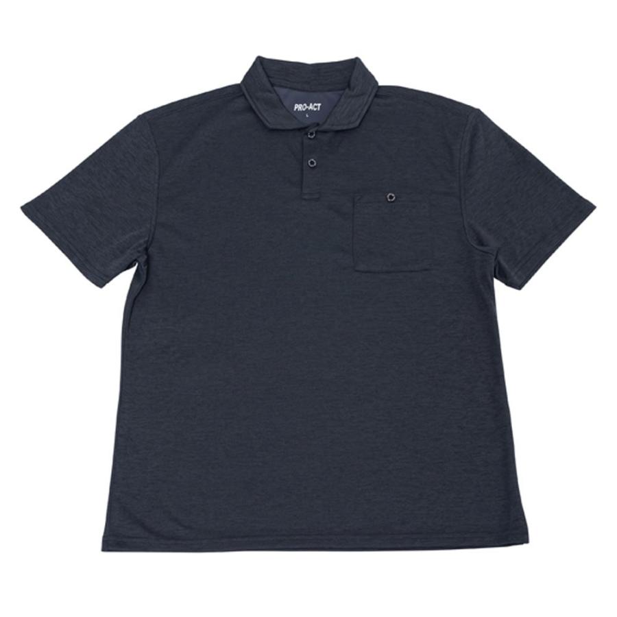 コーナンオリジナル PROACT プロアクト 遮熱ポロシャツ 杢ブラック L