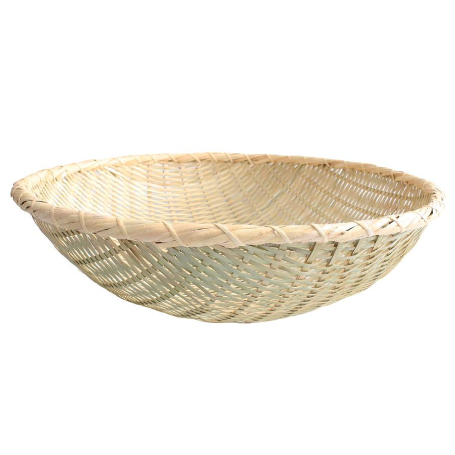 萬洋 揚げザル( 並) φ51 90-420C/ 大分県 別府 manyo 竹工芸 竹籠 角