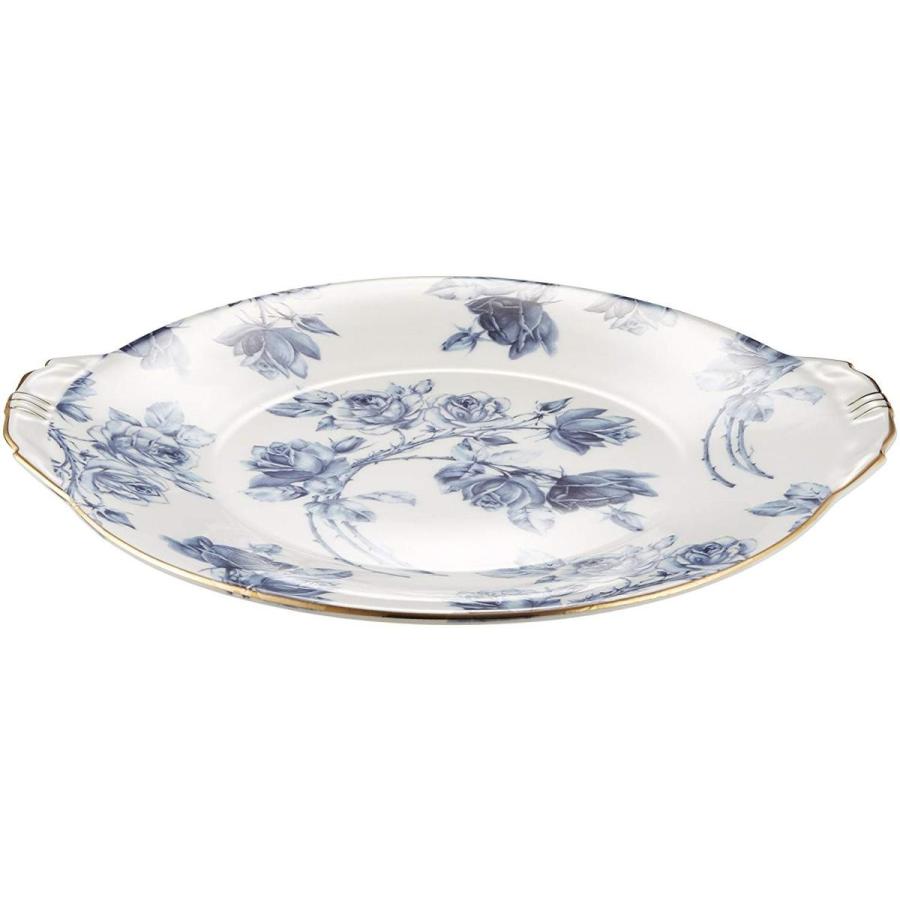 エインズレイ エリザベスローズ ブルー B&Bプレート 22.5cm×25cm erob00806