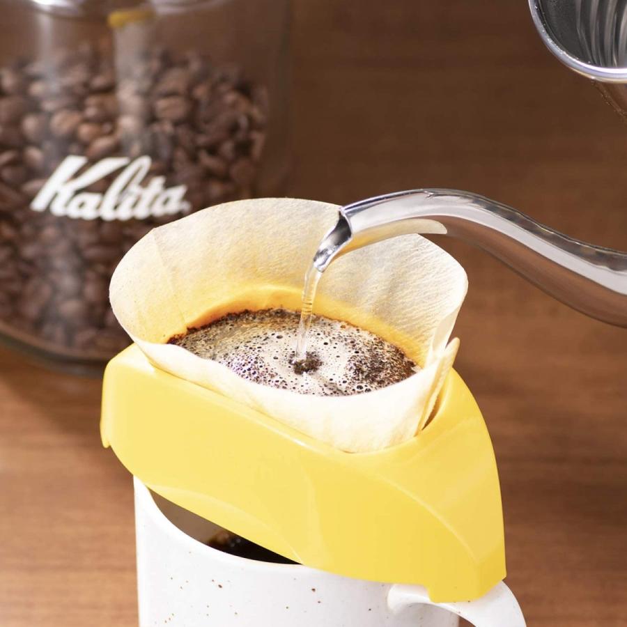 カリタ Kalita コーヒー ドリッパー 1杯専用 カフェ・ウノ イエロー #04027｜hihshop｜03