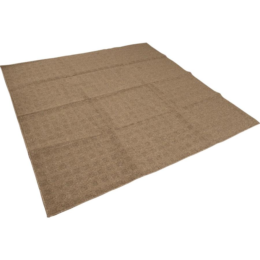 アーリエ(Arie) カーペット ブラウン 240×330cm 約5.1帖 オールシーズン使える丈夫な平織カーペット クロス