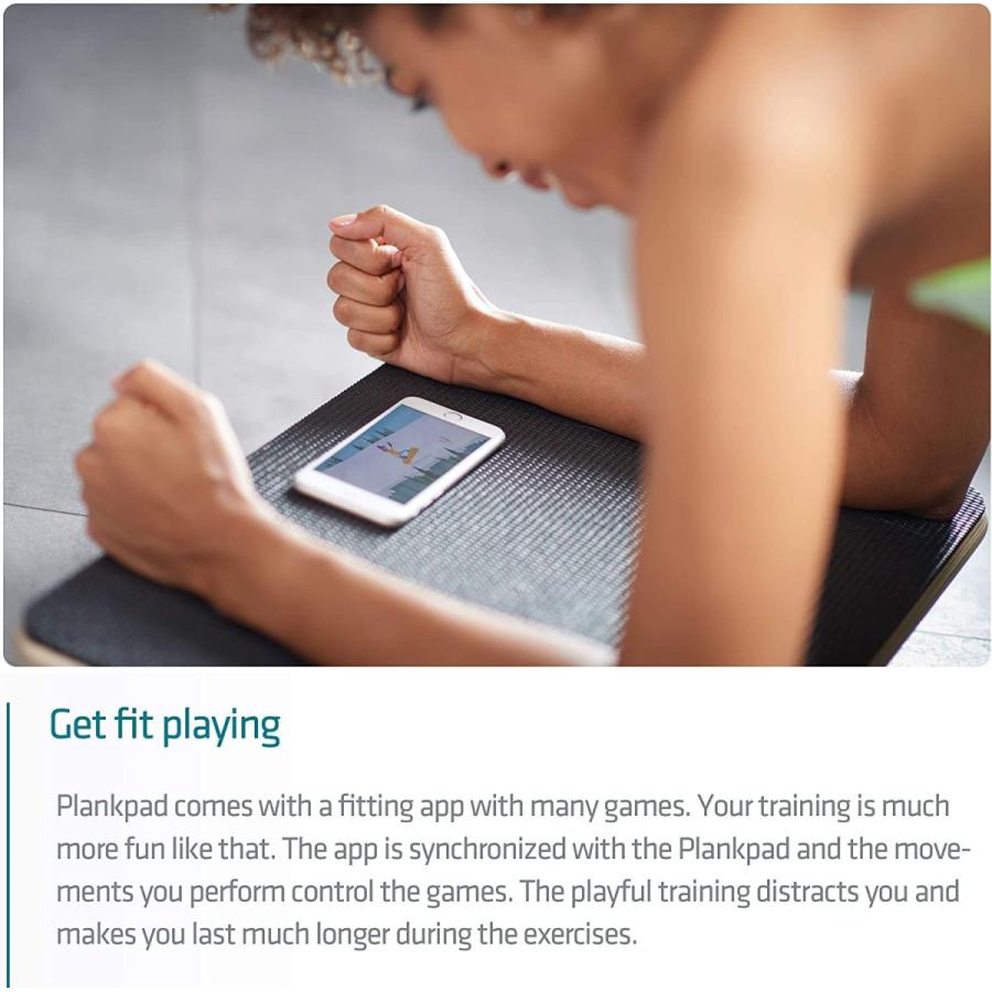 Plankpad プランクパッド - iOSおよびAndroid用トレーニングアプリ搭載バランスボード兼体重フィットネストレーナー｜hihshop｜05