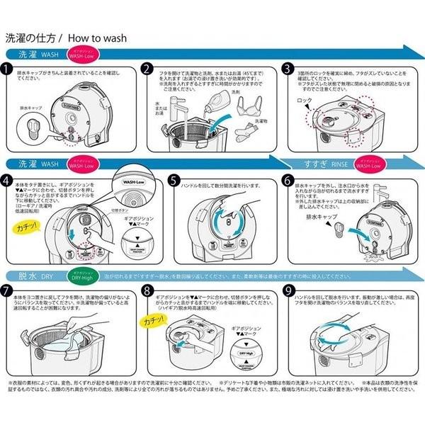 今日のみ値下げ　小型洗濯機　手動　ハンドウォッシュスピナー Amazon.co.jp: セントアーク(CENTARC) 電気のいらないドラム洗濯
