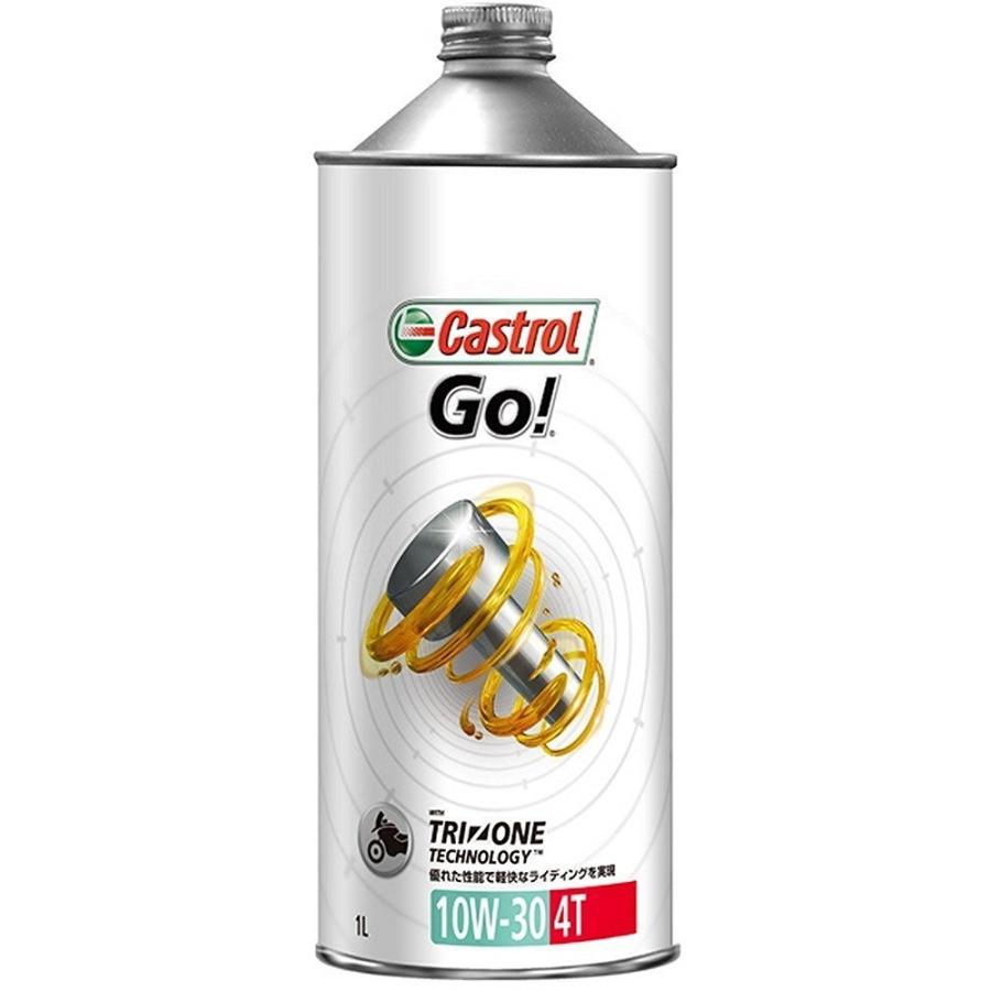 CASTROL(カストロール) エンジンオイル Go 4T 10W-30 MA 鉱物油 二輪車4サイクルエンジン用 1L｜hihshop