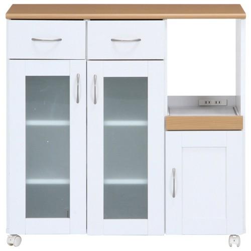 不二貿易 キッチンカウンターサージュ90幅 WH/NA