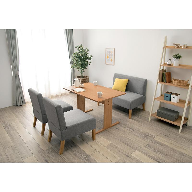 HAGIHARA/ハギハラ ダイニングソファ1P FL-8614NA-LGY 送料込価格（北海道は＋税込2200円、沖縄・離島は＋4400円） ライトグレー_4