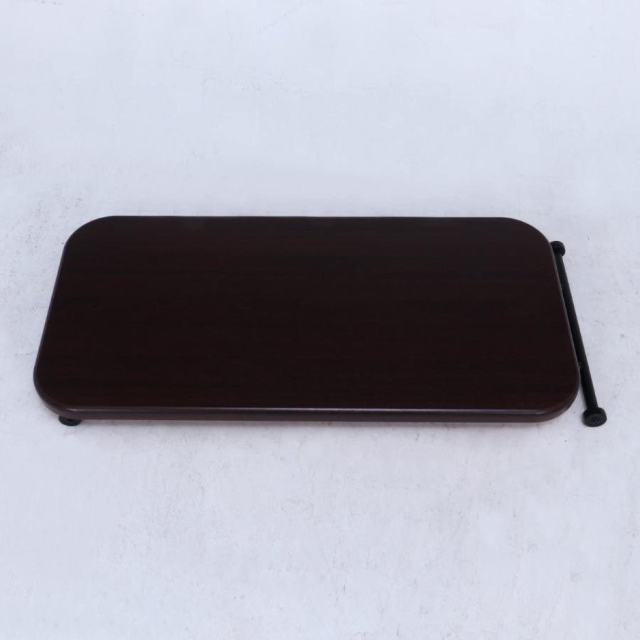 不二貿易（Fuji Boeki） 昇降テーブル 幅120cm 高さ12~70cm ブラウン 