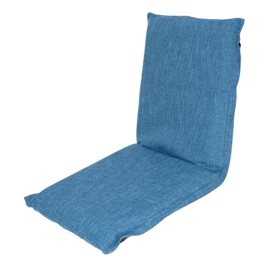 コーナンオリジナル LIFELEX カバーの洗える座椅子 BL／リクライニング 14段階 シンプル コンパクト ブルー｜hihshop｜02
