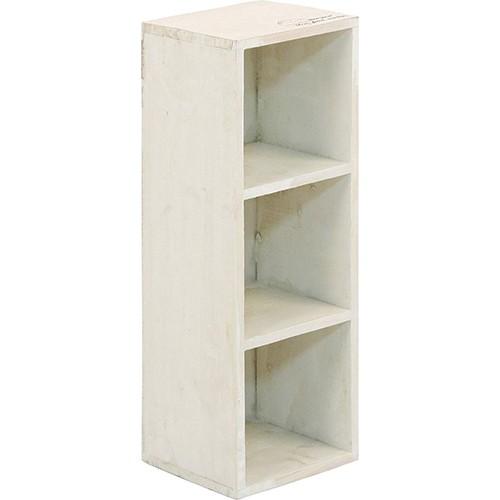 不二貿易（Fuji Boeki） 木製 3段 ボックス アンティーク風 ホワイト