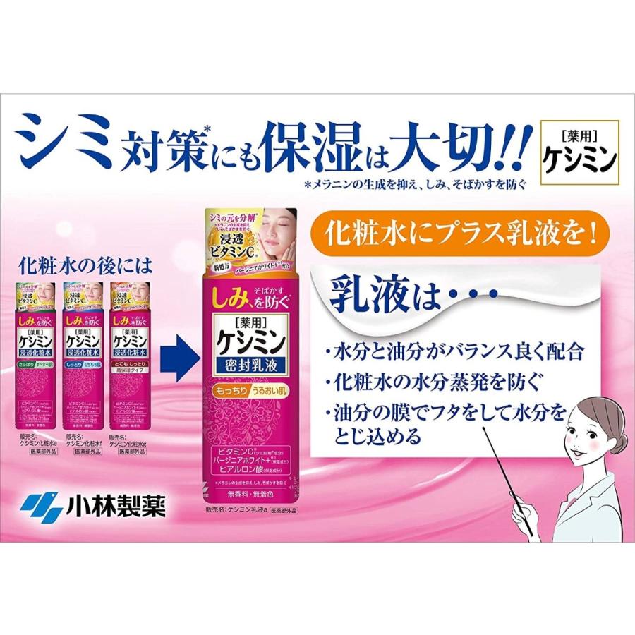 ケシミン浸透化粧水 さっぱりすべすべ シミを防ぐ 160ml｜hihshop｜05