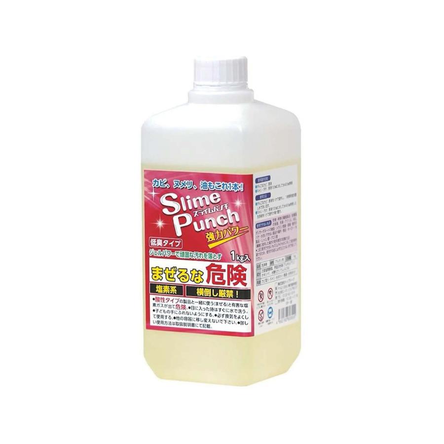 テレビショッピング研究所 スライムパンチ 1kg / カビ取り 洗浄剤 洗剤 風呂 排水溝 カビ ヌメリ 油汚れ 低臭 除菌 ジェル 浸け置き洗い 大掃除 の商品画像