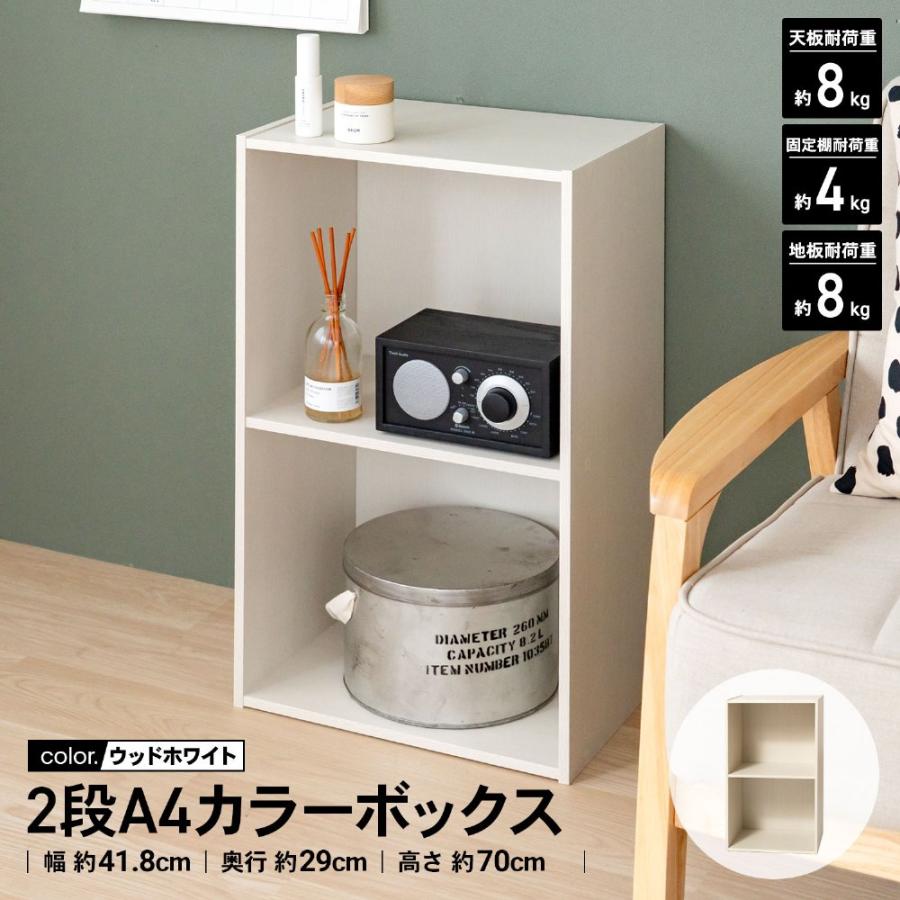 コーナンオリジナル LIFELEX ライフレックス 2段A4カラーボックス