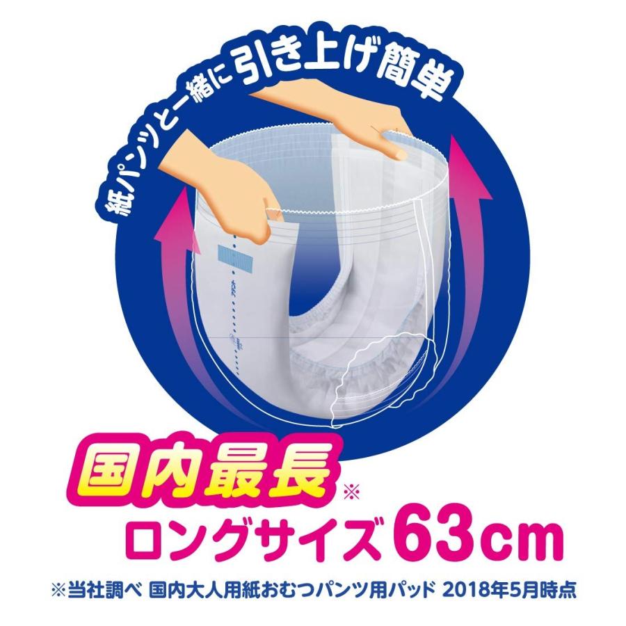 アテント 紙パンツ用 尿とりパッド 6回吸収 18枚 15.5×63cm ぴったり超