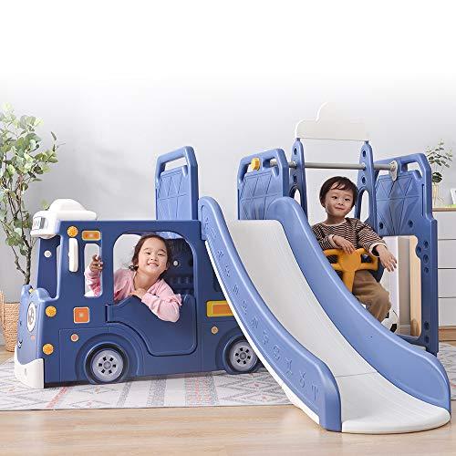 期間限定今なら送料無料 バス滑り台 子ども すべり台 子供用滑り台