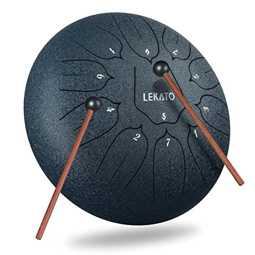 スリットドラム スチールタングドラム 13音 12インチ LEKATO 金属