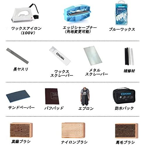 スノーボード ワックスメンテナンスセット ロールブラシ