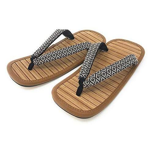 完売 紳士用 竹ひご 雪駄 牛皮底 メンズ 日本製 印伝風菊菱鼻緒 男 男性 紳士 履き物 履物 下駄 サンダル 着物 高速配送 Vinylspotnyc Com