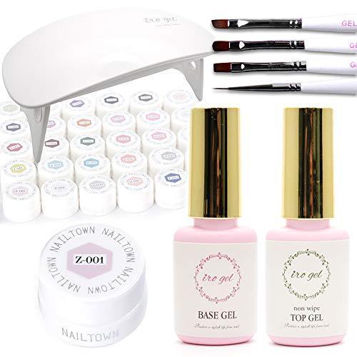 最安値挑戦 ネイルタウンジェルスペシャル30色セット ベース トップジェル付き ジェルネイル ベース トップジェル 格安人気 Zoetalentsolutions Com