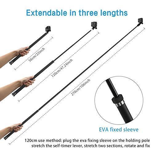 Afaith 長い自撮り棒 270cm 延長ポール Goproセルカ棒 炭素繊維 アクションカメラ自撮り棒 一脚 7段階伸縮 360度 A B07y5bsy6b 0921 ひふみの杜 Knick Knacks 通販 Yahoo ショッピング