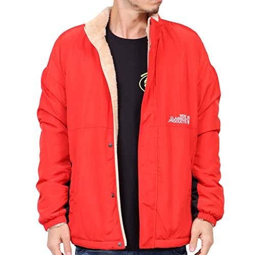 [ネスタ ブランド] NESTA BRAND 裏ボア リバーシブル ドロップショルダー ジャケット 213NB1600 レッド M