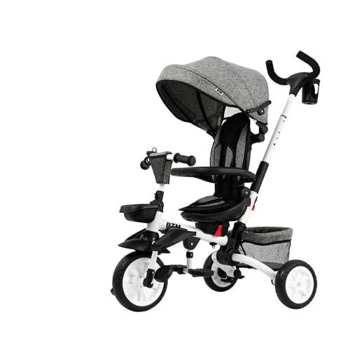 BTM 子供用三輪車 折りたたみ 三輪車 カバー ベビーカー 手押し棒付き