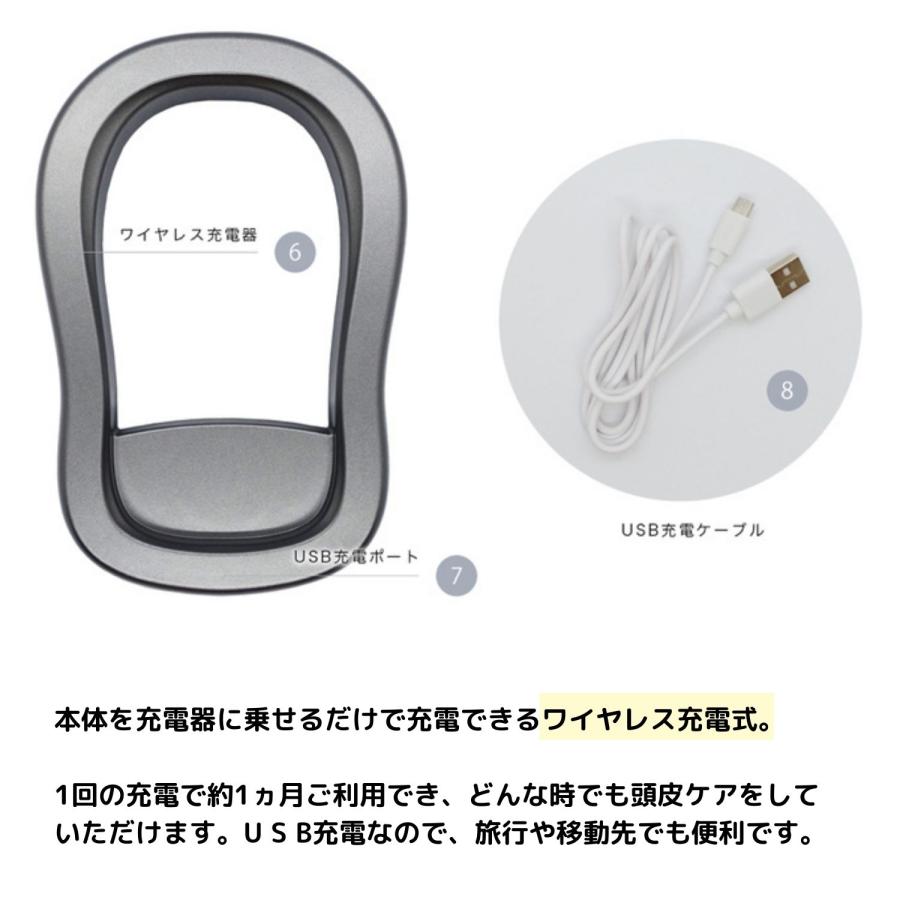 ヘッドスパ ヘッドマッサージ 頭皮マッサージ IPX7防水 振動電動