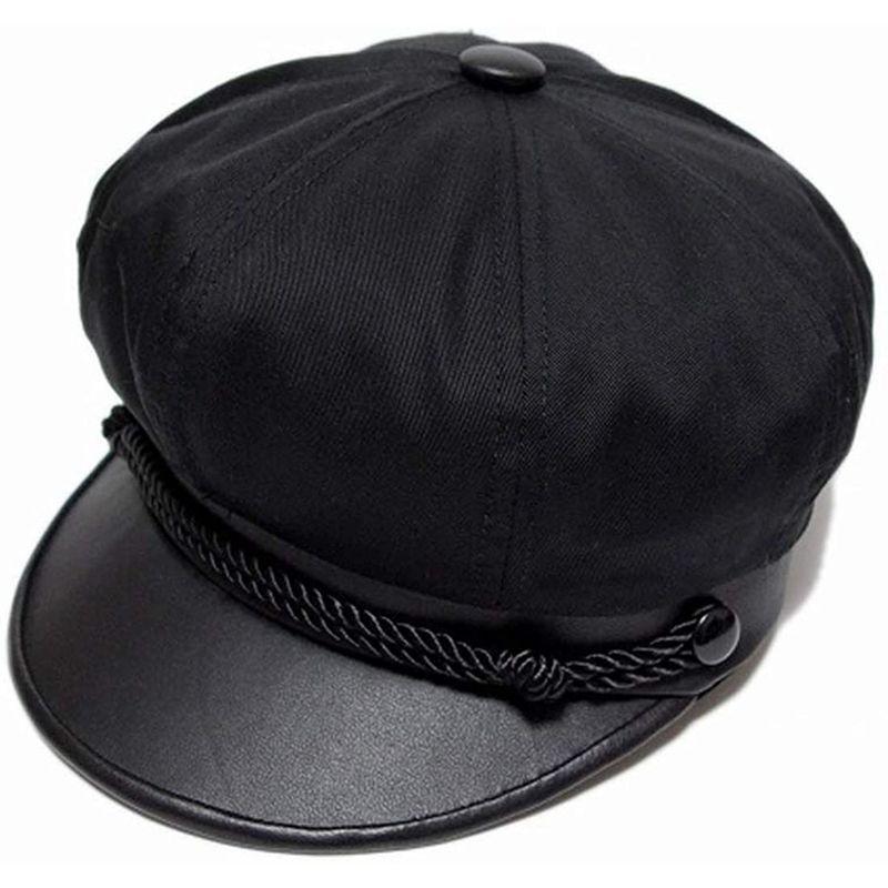 ニューヨークハット NEW YORK マリン 帽子 コットン Black セーラーキャップ レディース ブランド 6019 キャスケット ハンチング  COTTON BRANDO 大きなサイズ HAT メンズ