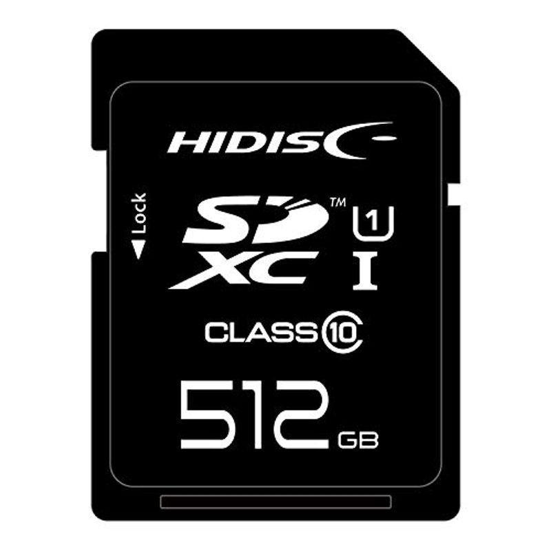 【送料込】 512GB SDXCカード HIDISC CLASS10 HDSDX512GCL10UIJP3 UHS-1対応 SDカード