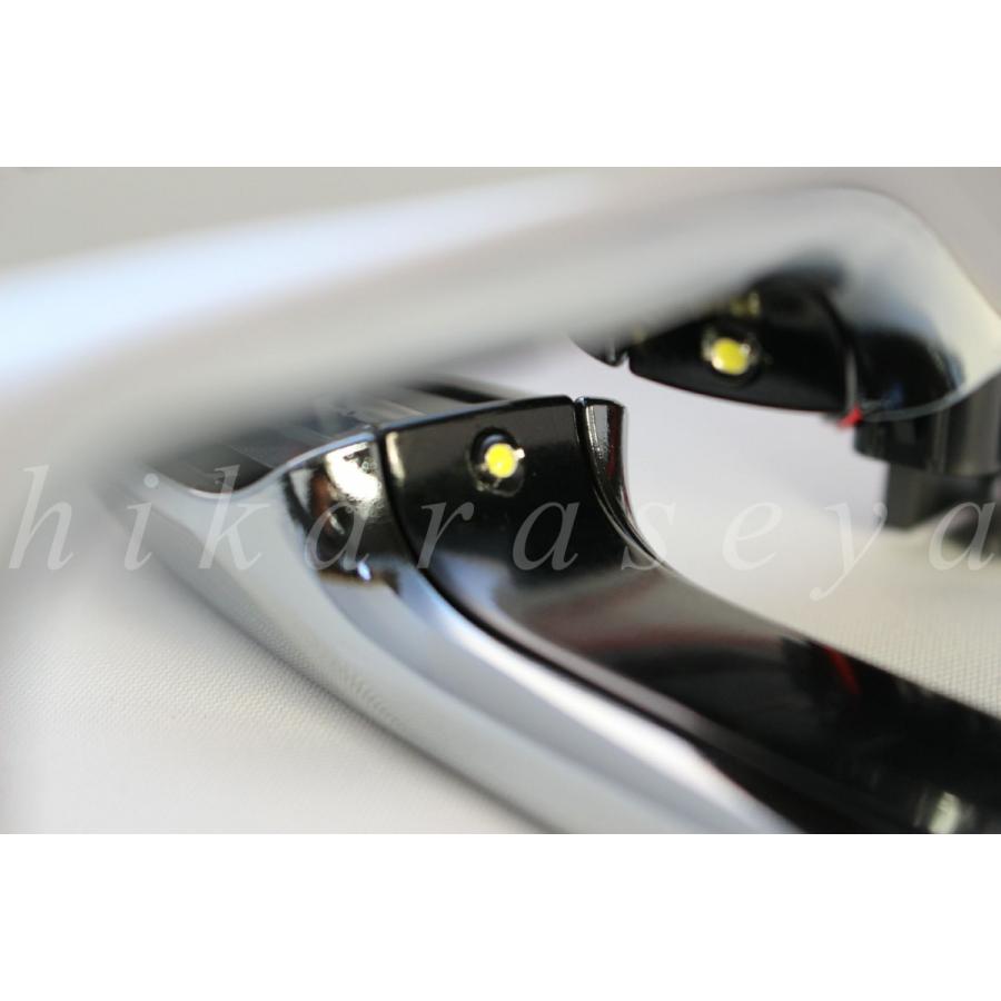 C-HR ドアハンドル LED 純正加工 メッキ LEDエディション 3年保証付