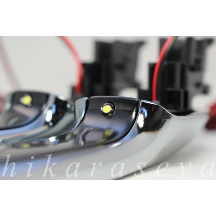 C-HR ドアハンドル LED 純正加工 メッキ LEDエディション 3年保証付