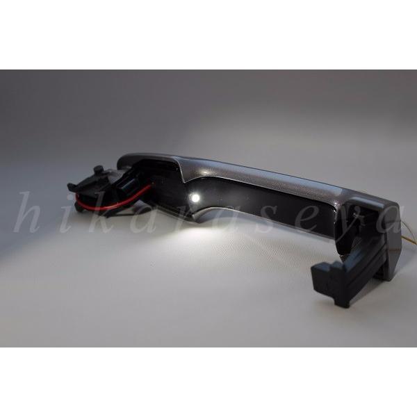 C-HR ドアハンドル LED 純正加工 メタルストリームメタリック （1K0