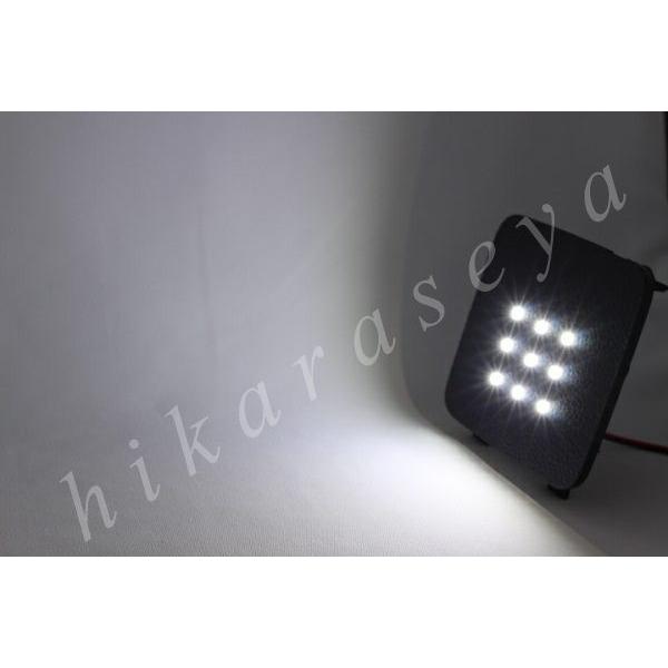 20アルファード ラゲッジランプ LED 純白 純正加工 2点セット 内装色黒 