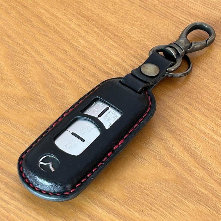 本革 スマートキーケース マツダ用 CX-8 CX-5 CX-3 デミオ