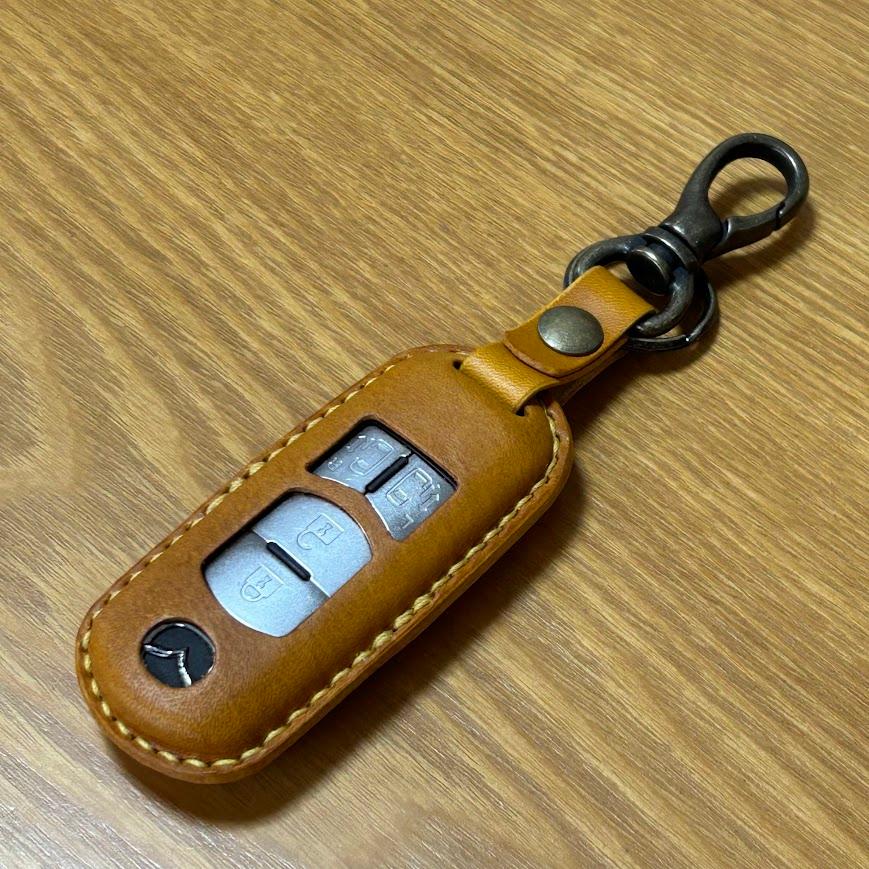 smile様♥オーダー♥Hand＊made♥ 本革 スマートキーケース マツダ用 CX-8 CX-5 CX-3 デミオ