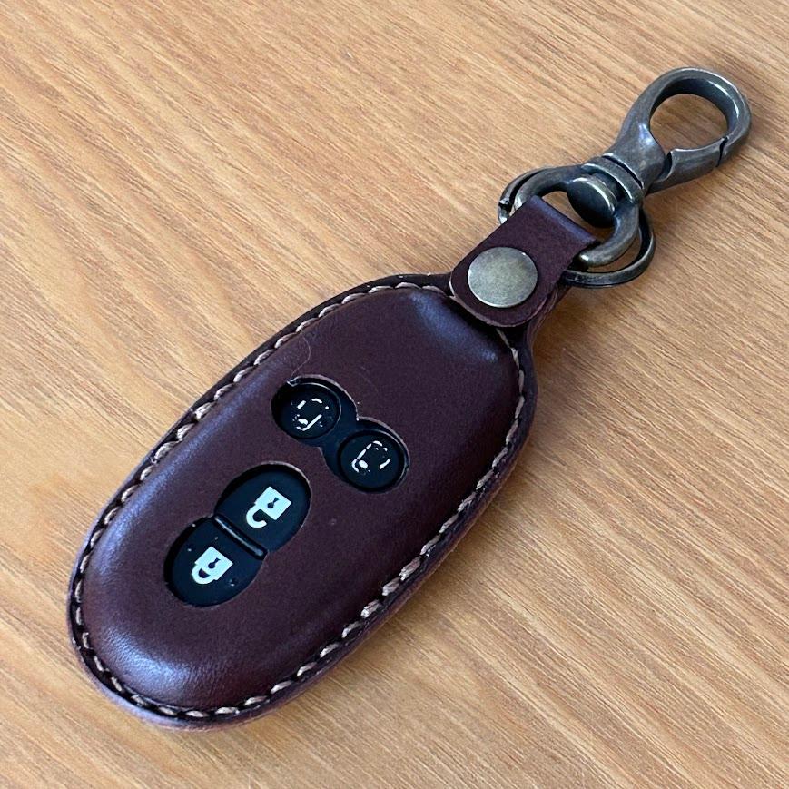 本革 スマートキーケース フレアワゴン ハンドメイド 手縫い