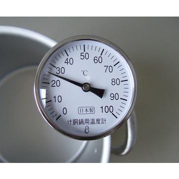 スライドフォルダー付寸胴鍋用温度計L-250mm　PY-250　　適応寸胴鍋のサイズ　27・30・33・36cm