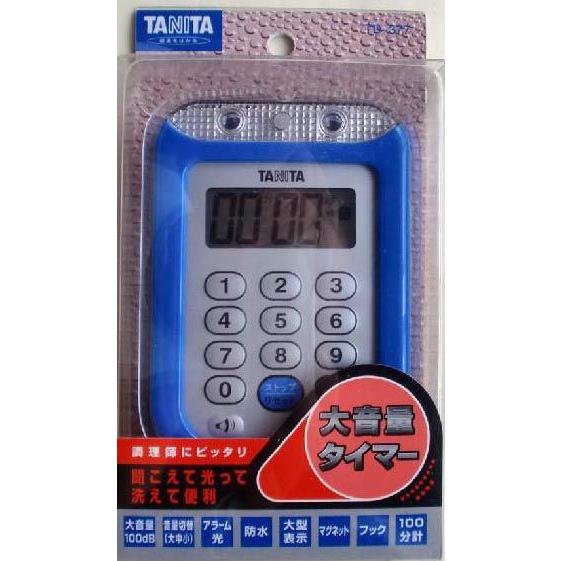 タニタ TD-377 ブルー大音量 タイマー100分計 : ひかり厨房 - 通販