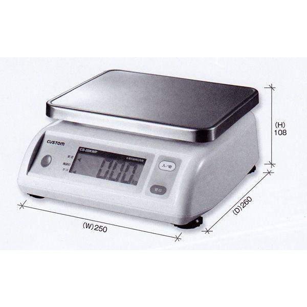 カスタムデジタル防水はかりCS-5000WP 5 kg CAINZ-DASH】カスタム デジタル防水はかり CS-5000WP【別送品