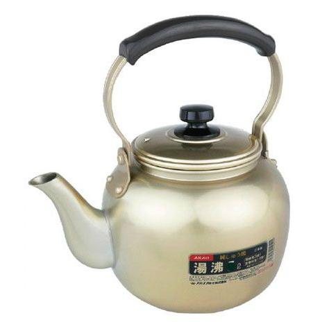 アカオ しゅう酸アルマイト湯沸 6L 大型ケトル 業務用やかん