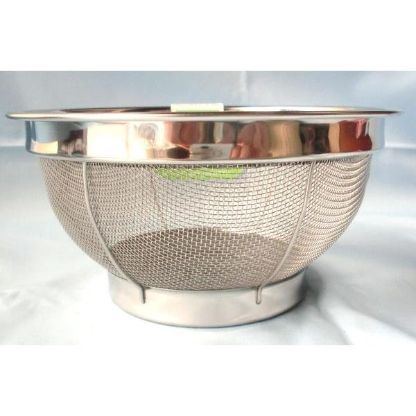 弁慶 18-8ステンレス エコノミーざる 内径18cm 品番：HF-E1 : ひかり