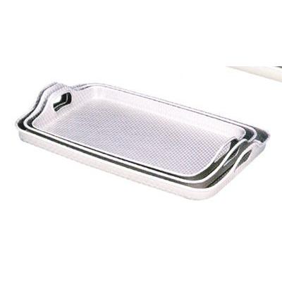 アカオ アルマイト 脇取盆（エンボス加工）小 即納/ アルミ