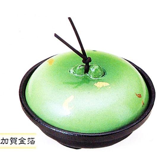 アルミ 小鍋（金彩・緑）中　品番：31361　代引不可商品です。｜hikari-chyubo