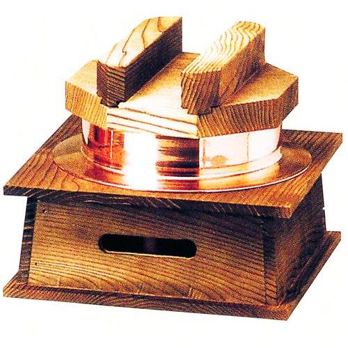 5合炊銅釜（フッ素）ハカマセット　品番：41052　代引不可商品です。