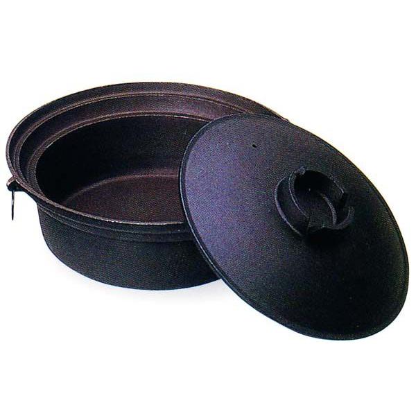 トナミ　アルミ製　電磁用（IH対応）　しゃぶ鍋28cm（共蓋）4〜5人用（シリコンフッ素）品番：35280　代引不可商品です。