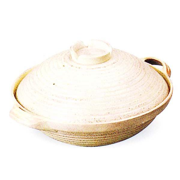 トナミ　アルミ製　電磁用（IH対応）手造り楽鍋（白萩）30cm　品番：35170　代引不可商品です。｜hikari-chyubo