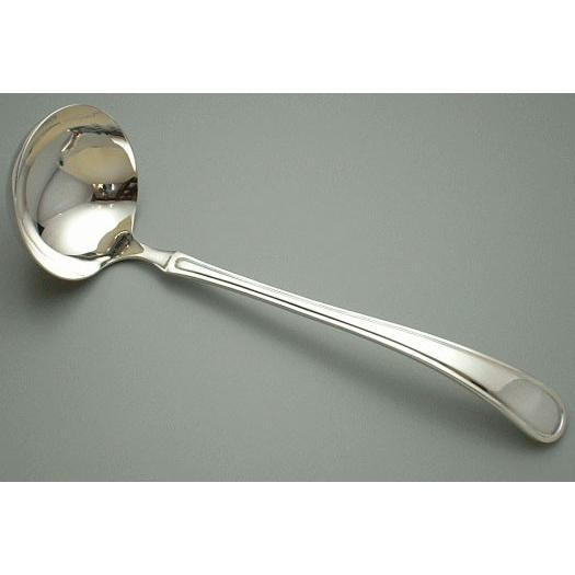 洋白銀器　マリアン 3.8ミクロン銀仕上げ No.18000　スープレードル（大）全長296mm 新潟県燕市製　燕三条　カトラリー